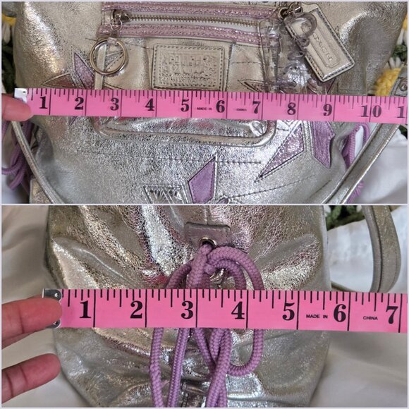 Coach Poppy Metallic Star Bag - Picture 9 of 14